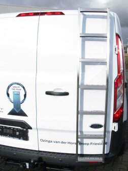 RVS Ladder Fiat Ducato (&#039;06&gt;), 180&deg; deur, H1, montage rechts op rechterdeur