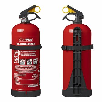Brandblusser 2 kilo poeder, vorstbestendig incl. houder