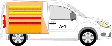 A1 Linkerzijde bakken stelling