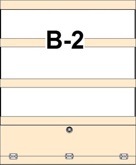 B2 Rechterzijde legbord stelling 