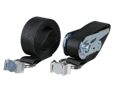 Sjorband 25 mm met ratelsluiting en enkele airline fitting - 3000 mm