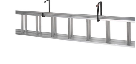 Zwarte ladder ophangbeugel set