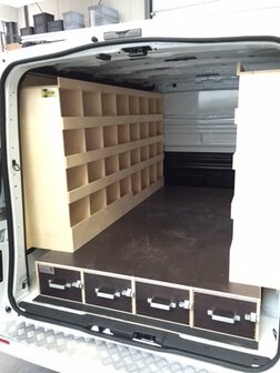 Bodembak achterdeur optie met 4 laden Custom / Transporter DC vanaf 2024