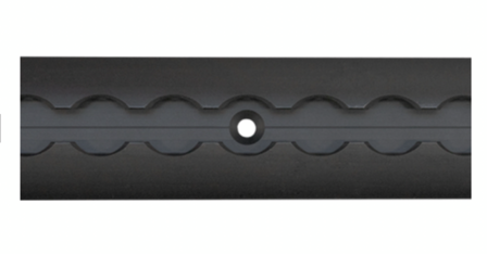 S-Line airlineprofiel-ankerrail ZWART 5001, 1500 mm