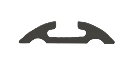 S-Line airlineprofiel-ankerrail ZWART 5001, 1500 mm