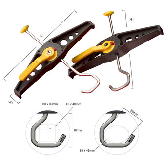 Safeclamp ladderklem set van 2