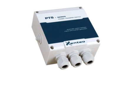 PTS-serie Automatisch omschakelrelais 2x 230Vac, 10Amp.