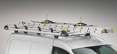 Aluminium Imperiaal grijs zwart Transporter T6 L2H1 KammRack met achterklep