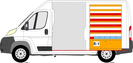 R1 Rechterzijde bakken stelling