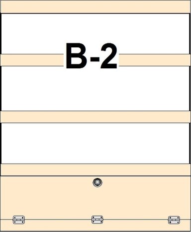 B2 Rechterzijde legbord stelling 