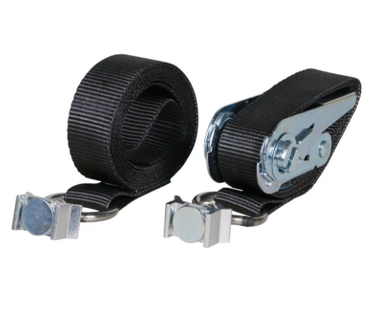 Sjorband 25 mm met ratelsluiting en enkele airline fitting - 3000 mm
