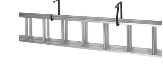 Zwarte ladder ophangbeugel set