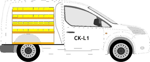 L1 Linkerzijde bakken stelling