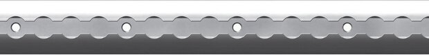 S-Line airlineprofiel-ankerrail ZWART 5001, 1500 mm