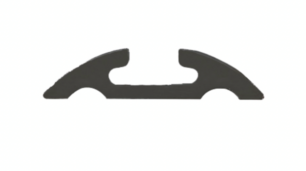 S-Line airlineprofiel-ankerrail ZWART 5001, 1500 mm