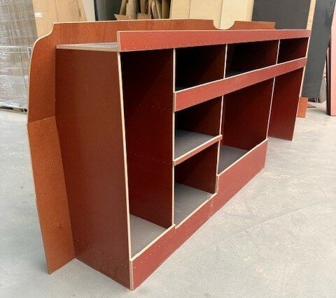 Voorraad nr. 512: Linkerzijde stelling (voor op een bodembak)