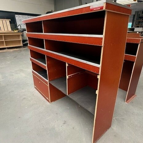 Voorraad nr. 515: Stelling 155x132x36,5 LxHxD