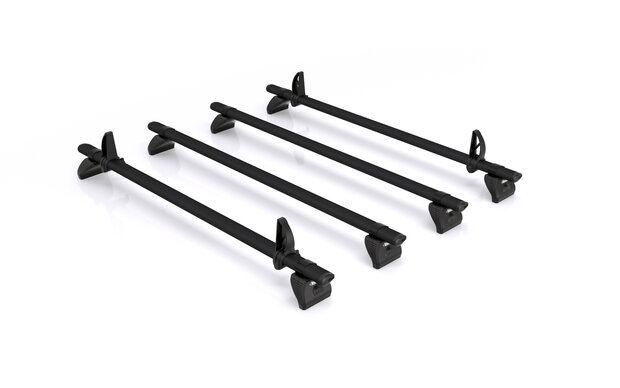 KammBar 4 aluminium dakdragers zwart of grijs VW Crafter vanaf 2017 L3H2 / L3H3 / L4H3 / L5H3