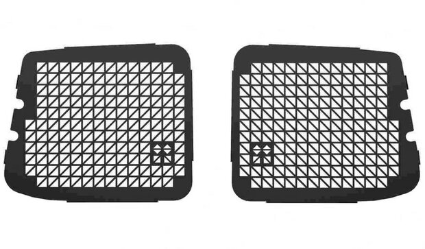 Set Raamroosters voor de achterdeuren zwart of wit, T5/T6/T6.1