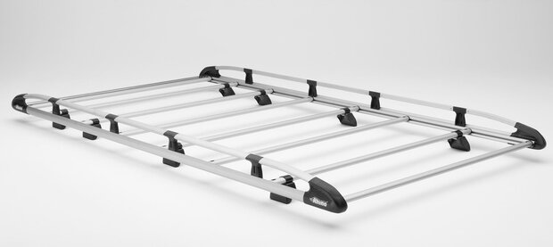 Aluminium Imperiaal grijs zwart Transporter T6 L2H1 KammRack met achterklep