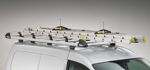 Aluminium Imperiaal grijs zwart Transporter T6 L2H1 KammRack met achterklep