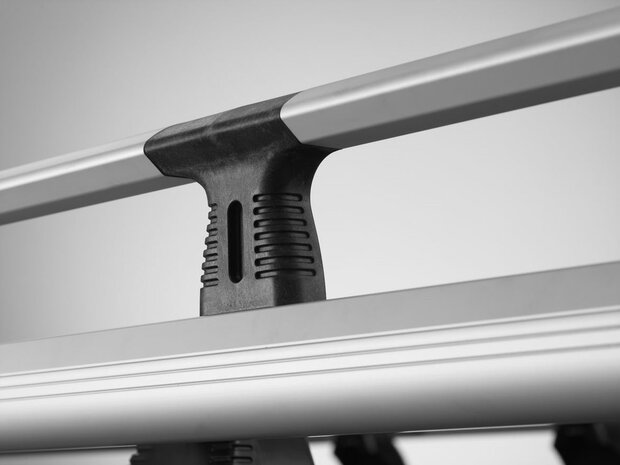 Aluminium Imperiaal grijs zwart Transporter T6 L2H1 KammRack met achterklep