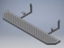 RVS Opstap Ford Custom ('12>)/bumperbreed, t.b.v. auto zonder trekhaak