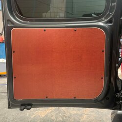 Set achterdeur panelen onder 7mm wisaform Caddy Kort