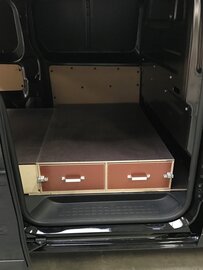 Bodembak zijdeur optie met 2 laden