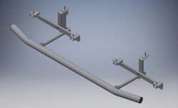 RVS Rear-bar Volkswagen ID Buzz '23> zonder trekhaak