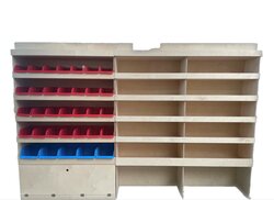 L2 Linkerzijde stelling met bakken en legbord gedeelte 