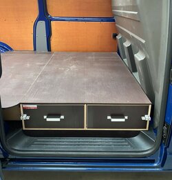 Bodembak zijdeur optie met 2 laden