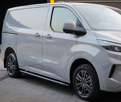 RVS zwarte side-bars Ford Custom / Transporter L2 vanaf 2024