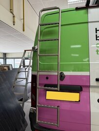 RVS Equinox Ladder Renault Master ('24>) 180°deur, H2, montage op linkerscharnier