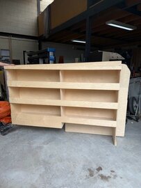 Voorraad nr. 5: Stelling links legborden op bodembak Vito L1