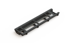 Uittrekslede staal gelagerd 