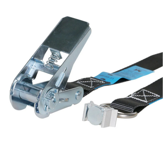 Sjorband 25 mm met ratelsluiting en enkele airline fitting - 3000 mm