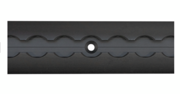 S-Line airlineprofiel-ankerrail ZWART 5001, 3 Meter