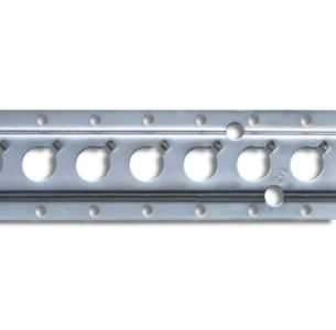 Ankerrail rond gat Ø 25 mm met borging, per 1500mm - verzinkt